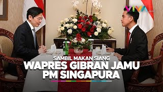 Makan Bareng PM Singapura Gibran Pamer Perjalanan Karir [upl. by Halet]