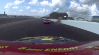 Denny Hamlin 2012 Quicken Loans 400 onboard last half of race from Brooklyn MI [upl. by Clorinda]