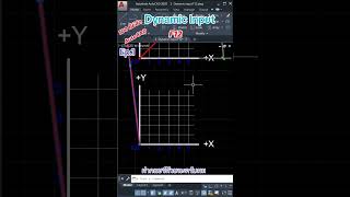 100 คีย์ลัด AutoCAD 2 Dynamic Input F12 Ep1 autocad ห้องเรียนออนไลน์ [upl. by Elokin649]