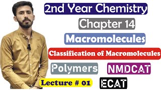 2nd Year Chemistry Chapter 14 Macromolecules Polymers 12th Chemistry Chapter 14 Lec 1 [upl. by Ilyak]