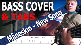 Maneskin  New Song Bass Cover TABS [upl. by Thedrick]