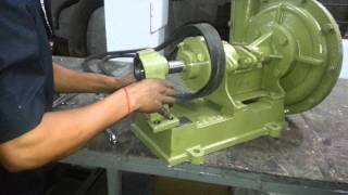 Fitting VBelt on a Pump [upl. by Nauqram]