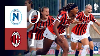 Dompigs lastminute goal gives us the win  Napoli 01 AC Milan  Womens Serie A Highlights [upl. by Lledner204]