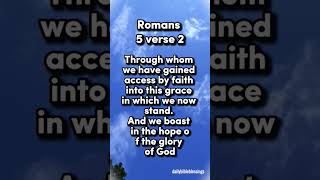 Hope of Glory Bible Romans5v2 Hope Glory Dailybibleblessings [upl. by Sewoll644]