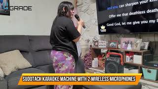 SUDOTACK Karaoke Machine with Wireless Microphone SP70 [upl. by Najar]