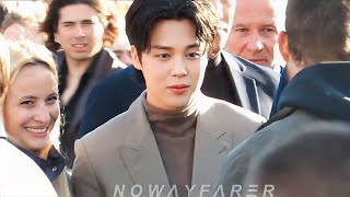 230120 JIMIN 지민 BTS 방탄소년단 Arriving at DIOR Fashion show in Paris 🇫🇷 Amongst 5000 Army 20012023 4K [upl. by Wiseman]