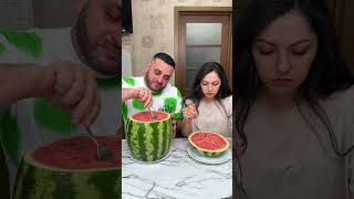 OMG Watermelon is big and small🍉 shorts Best video by Anilinom [upl. by Adirahs]