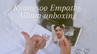 TR💿DO Kyungsoo Empathy Album unboxing 💚  First Album unboxing [upl. by Ellak]