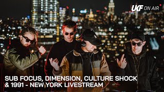 Sub Focus Dimension Culture Shock amp 1991  New York Livestream  WORSHIP x DNBNL x UKF On Air [upl. by Ahgiel273]