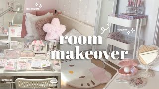 🌸aesthetic room makeover ikea trip  temu haul pinterest inspired coquette [upl. by Meekar312]