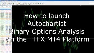 How to launch Autochartist Binaries on the TTFX MT4 platform [upl. by Vallo]