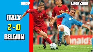 Italy vs Belgium 2  0 Highlight And All Goals Group Stage Euro 2000 HD [upl. by Zorina]