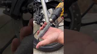 Como deixar disco de freio como novo truques moto mecanico diy tools [upl. by Rimidalg153]