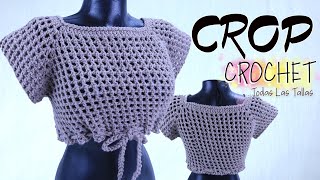 Crop Top a CROCHET Fácil de tejer [upl. by Elletnuahc]