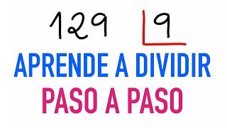 Cómo hacer divisiones directas  Ejemplo 129 dividido entre 9 [upl. by Atenik]