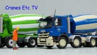 Conrad MB Actros Liebherr HTM 1204 Mixer Christen and Kibag by Cranes Etc TV [upl. by Eikkin539]