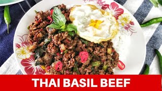 Thai basil beef  How to make quick and easy pad gra prow in 30 minutes [upl. by Charity]