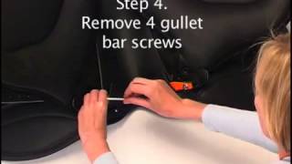 Changing the gullet bar in a Thorowgood saddle [upl. by Clements]