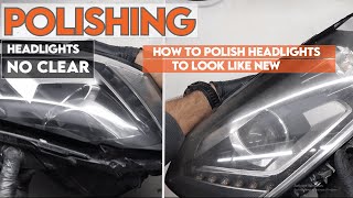 How To Restore Headlights No Clear Coat DIY [upl. by Aeneg]