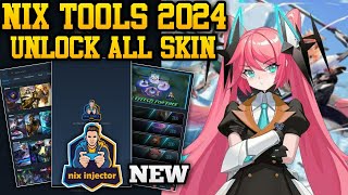 NEW NIX TOOLS 2024  INJECTOR ML  APK SCRIPT MOBILE LEGENDS [upl. by Haraj]