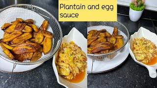 Plantain and egg sauce [upl. by Anihcak]