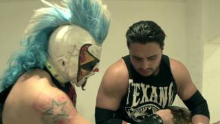 Texano en backstage de Apizaco  Lucha Libre AAA Worldwide  Marzo 2017 [upl. by Ring]