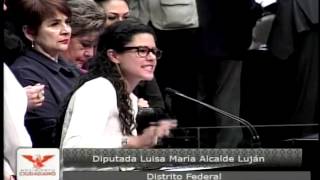 Dip Luisa Alcalde MC  Pensión Universal y Seguro de Desempleo Posicionamiento [upl. by Aihsercal]