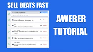 How To Set Up a Email Marketing List Aweber x Beatstars [upl. by Mell]