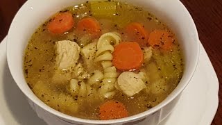 SOPA DE POLLO CON FIDEOS O PASTA ESTILO AMERICANO EN OLLA DE PRESIÓN ELÉCTRICA [upl. by Ahsini]