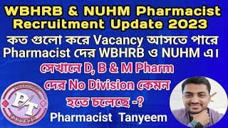 WBHRB NUHM RBSK Pharmacist Recruitment 2023 Update  West Bengal Pharmacist Vacancy 2023 [upl. by Dnaleel658]