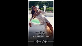 Jolie by BertaBridal  Trunk Show  June 2830 2024 at forlovebridal in LosAngeles [upl. by Ulrika528]