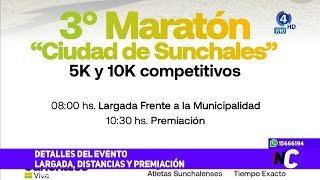 3° Maratón Ciudad de Sunchales  Detalles del evento largada distancias y premiación [upl. by Enilorac214]