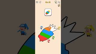 dragon fish its too tough level paint brushmaster trending shortvideo ytshorts viral games [upl. by Mylo]