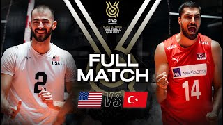 🇺🇸 USA vs 🇹🇷 TUR  Paris 2024 Olympic Qualification Tournament  Full Match  Volleyball [upl. by Stannfield]