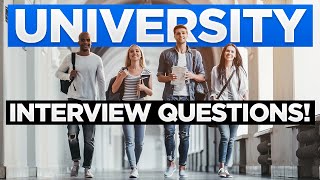 UNIVERSITY INTERVIEW Questions amp Answers How To Prepare For A University Interview [upl. by Anaele]