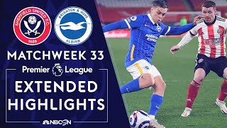 Sheffield United v Brighton  PREMIER LEAGUE HIGHLIGHTS  4242021  NBC Sports [upl. by Aid]