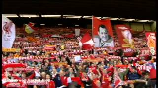 The Anfield Kop sings Youll Never Walk Alone  Newsnight [upl. by Dalston]