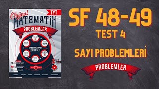 PROBLEMLER FASİKÜLÜ SAYI PROBLEMLERİ TEST 4 SF 4647 NURETTİN TOPRAK [upl. by Eddi]