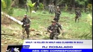 22 dead in Abu SayyafMNLF clashes military [upl. by Ahsirt]