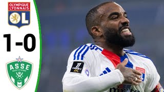 Lyon vs SaintEtienne 10 Alexandre Lacazette Goal All Goals and Extended Highlights [upl. by Doone]