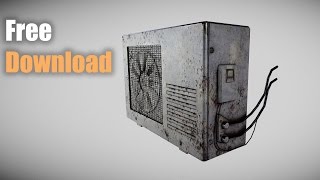 Air Conditioner l Speed 3D modeling and texturing [upl. by Ayarahs]