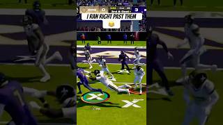 I ran right past everybody 😂 football nfl madden madden25 gaming [upl. by Sivrat]