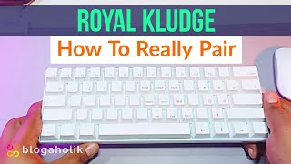 How to Pair Royal Kludge Bluetooth Keyboard RK61 [upl. by Augustina249]