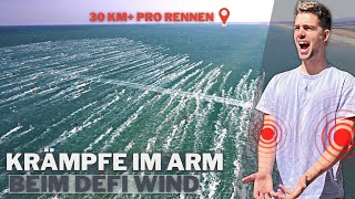 Krämpfe im Rennen am körperlichen Limit beim Windsurf Marathon  DEFI Wind 2023 [upl. by Carver]