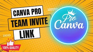 GET CANVA PRO FOR FREE  canva pro team invite link  Updated 25 November 2024 [upl. by Aunson]