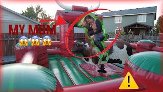 mechanical bull accident gone wrong  Vlog 9 [upl. by Adnorhs]