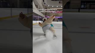 Tutorial on hockey stop figureskating skating skate hockey tutorial iceskating icehockey [upl. by Aenea]