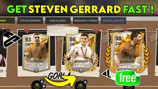 HOW TO COMPLETE GET 98 FREE STEVEN GERRARD CHAPTER ICON CHRONICLES STAMINA IN EA FC FIFA MOBILE 24 [upl. by Esinaej]