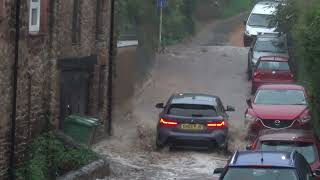 Flood water coming down Manor Road Alcombe 17th Sept 2023 [upl. by Breskin]