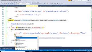 demo of dynamic menu binding in mvc from database using entity framework  Part10 [upl. by Twila441]